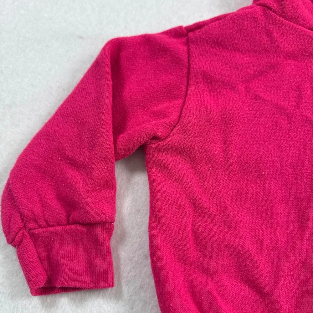 Vintage Teddy Bears Toddler Pink Heart Anchor Zip Up Hoodie Sweatshirt 24 Months